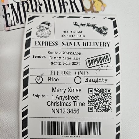 SANTA'S POSTAGE LABEL 