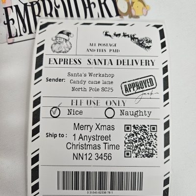 SANTA’S POSTAGE LABEL