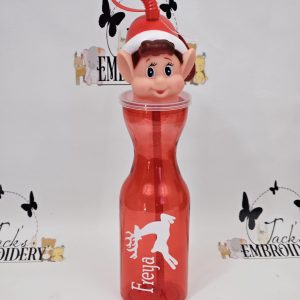 ELF HEAD BOTTLE WITH FLEXI STRAW